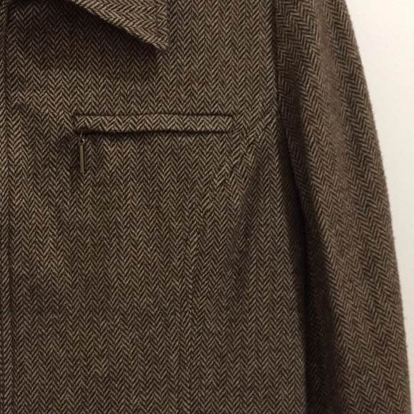 Haggar brown tweed jacket (sz 10) - Picture 5 of 8